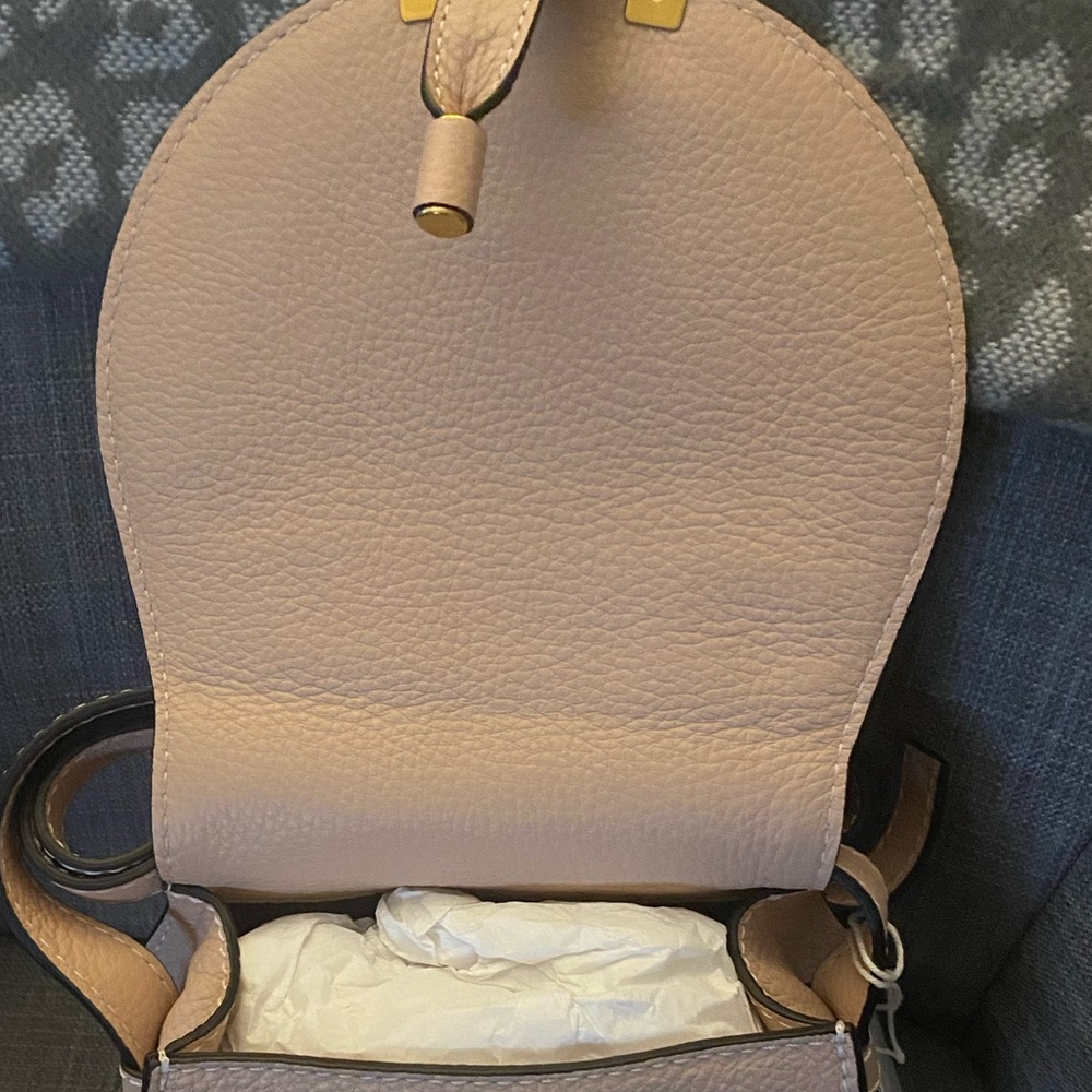 ***SOLD*** NWT Marcie Mini Saddle Crossbody Blush Nude - Picture 6 of 13